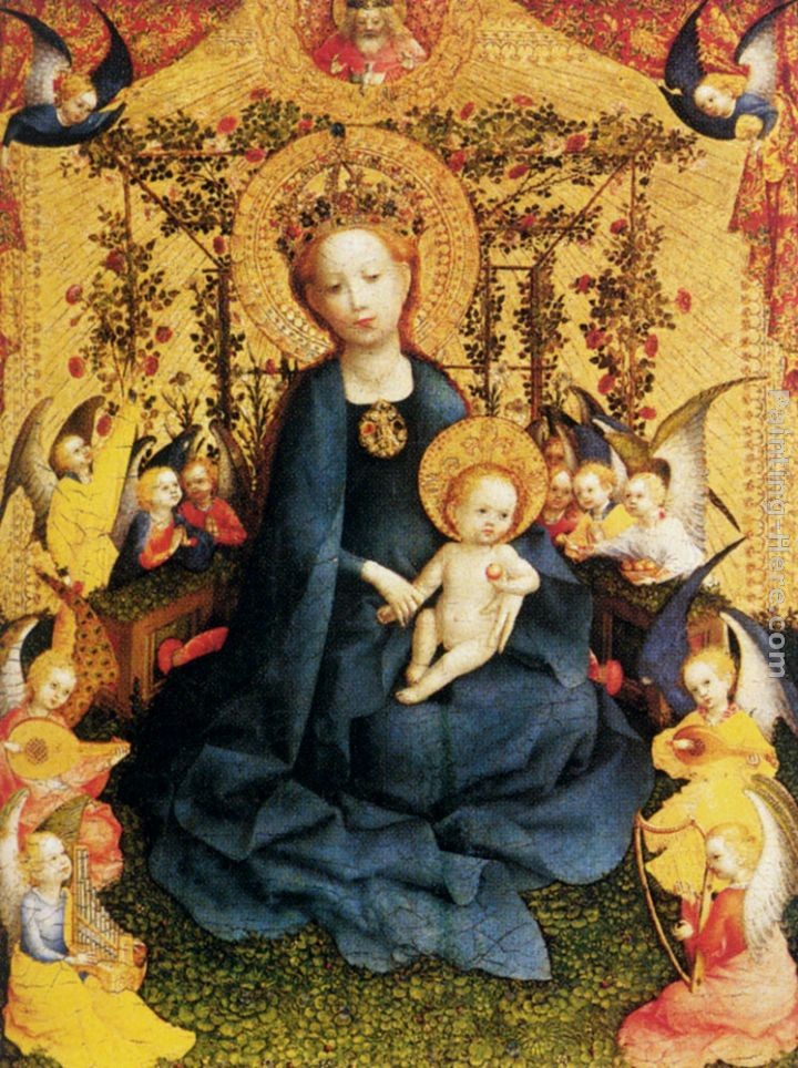 Stefan Lochner Madonna Of The Rose Bush